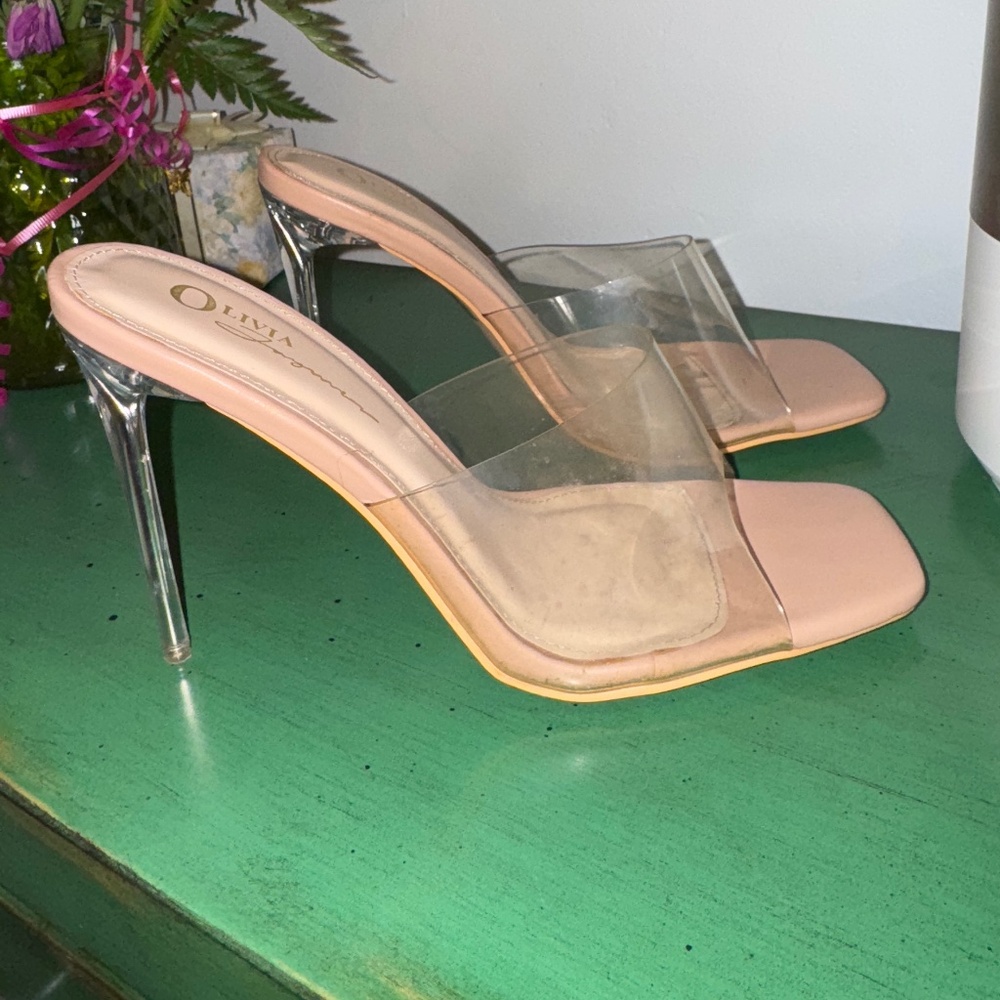 Open Toe Nude Heel women’s size 8